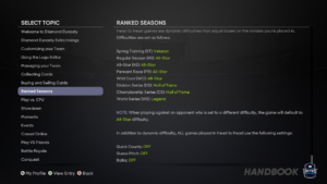 Mlb the Show Ranked Difficulties